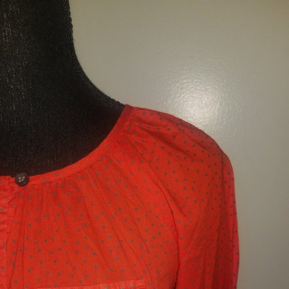 5 for $25! LOFT Collarless Lightweight Blouse - XSP - Picture 2 of 3